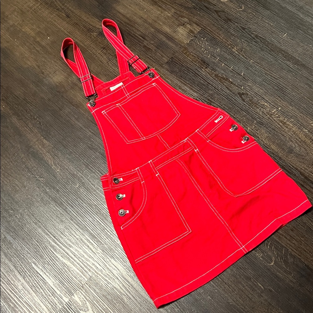 🚺 7 US (XS/S) — Vintage Empyre Denim Skirtall [BRIGHT RED]